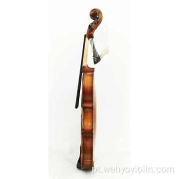 Violino artesanal de madeira maciça de grau médio